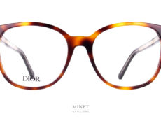 Montures optiques Christian Dior SpiritO SI. Grande lunettes optiques pour dames en acétate. De forme glamour et oversized. 