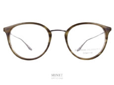 Lunettes Barton Winfield. Lunettes optiques combinées titane et acétate de cellulose. Petites montures de style rétro solides et légères.