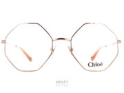 Les Chloé CH0022O sont de belles lunettes pour dames. La montures fine en métal de forme octogonale est très légère et robuste. 