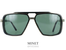 Les lunettes de soleil Zilli ZI 65065 sont des montures combinée  en acétate de cellulose et métal. De formes pilote rectangulaire vintage. Ces lunettes de grand luxe et exclusive vous apporteront un style que vous ne verrez pas ailleurs.