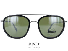 Les Serengeti Borton sont de très bonne lunettes de soleil polarisées. Ces solaires sont de forme vintage d'inspiration pilote double ponts combinées avec des cerclages en plastique noir. 