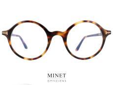 TOM FORD TF5834-B Petites lunettes rondes. Dans le plus pure style rétro. Comme il y a 100 ans. Remise au gout du jours par Tom Ford. 