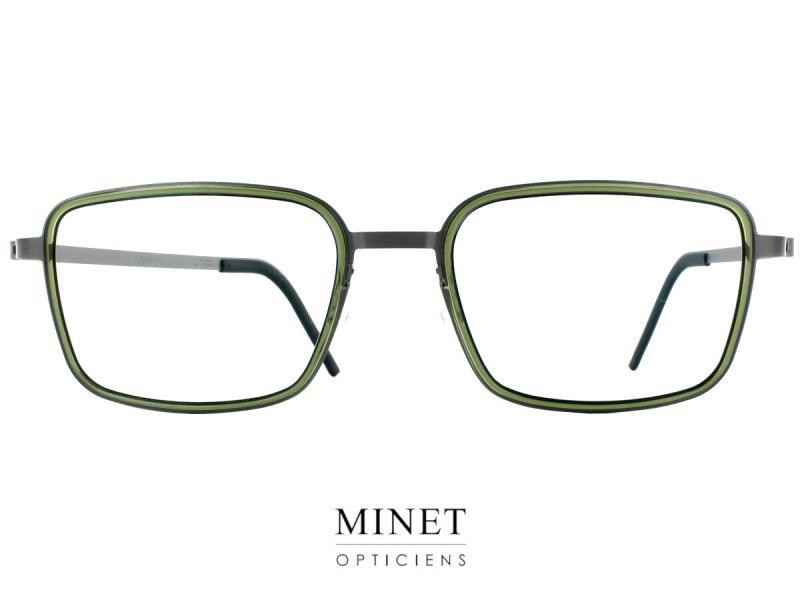 Lindberg Strip Titanium 9753 Lunettes intemporelles de forme rectangulaire  Une combinaison entre une monture en pur titane et des cerclages en acétate de cellulose.  Ce sont des lunettes solides et durables. Elles tiendront de nombreuses années. Pratiquement incassables, souples et très légères, telles sont les qualités qui représentent le mieux cette marquent.