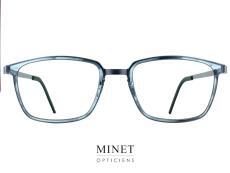 Lindberg Strip Titanium 9760 Bleu Très belle monture pour hommes. De formes rectangulaire, classique sérieuse et intemporelle. Une combinaison entre une monture en pur titane et des cerclages en acétate de cellulose.  Ce sont des lunettes solides et durables. Elles tiendront de nombreuses années. Pratiquement incassables, souples et très légères, telles sont les qualités qui représentent le mieux cette marquent.