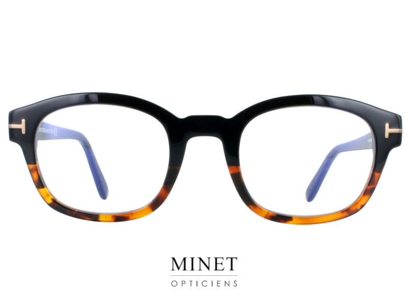 TOM FORD TF5808-B Les lunettes Tom Ford TF5808-B sont une option élégante et sophistiquée pour ceux qui cherchent à améliorer leur look. Leur design unique en acétate noir au dessus et écaille en dessous leur donne un style chic et original. Leur forme rectangulaire et légèrement arrondies les rend faciles à porter avec n'importe quel look. Elles sont également conçues pour être confortables à porter grâce à leur monture en acétate léger. Les verres de ces lunettes sont traités avec un revêtement antireflet qui vous permet de voir clairement dans toutes les conditions, même sous un éclairage intense. Ils sont également protégés contre les rayons bleus nocifs, ce qui est particulièrement utile pour ceux qui passent beaucoup de temps devant un écran.