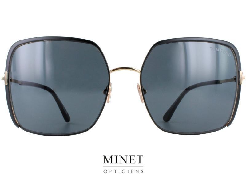 Tom Ford Raphaella TF1006 Grandes lunettes de soleil carré oversized. Lunettes ayant un super style années 70. Soyez cette star de Miami, St Tropez ou du Studio54 qui ont fait la gloire de ces années. Celles que vous admiriez étant petite. Réalisez votre rêve. Devenez celle que vous avez toujours rêver d'être. Grâce, entre autre, à ces superbes lunettes solaires de Tom Fors Raphaella. Rien que le nom de ces lunettes est déjà tout un programme. 